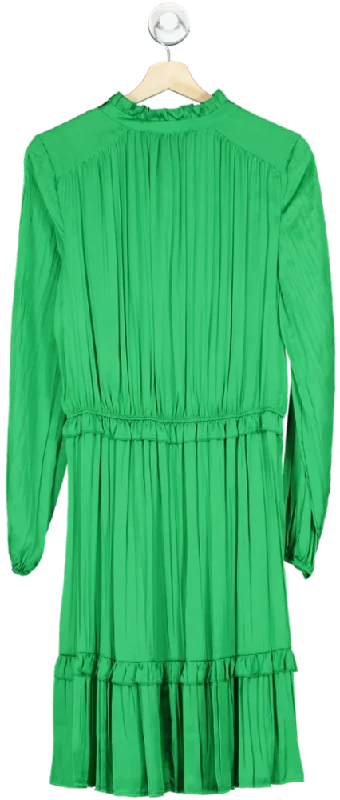 Next Green Pleated Dress 12 Tall