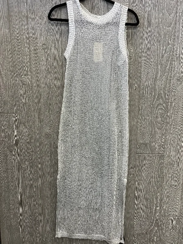 Dress Casual Maxi By A New Day In Silver, Size: Xs