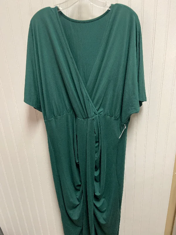 Dress Casual Maxi By Shein In Green, Size: 2x