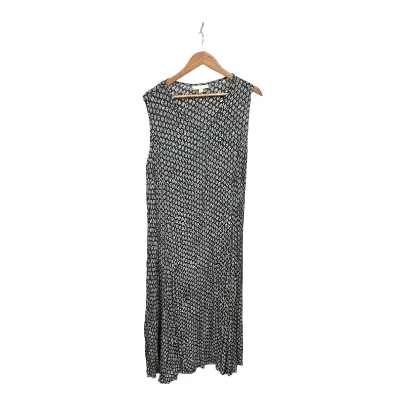 Dress Casual Maxi By Woman Within In Black & White, Size: 1x