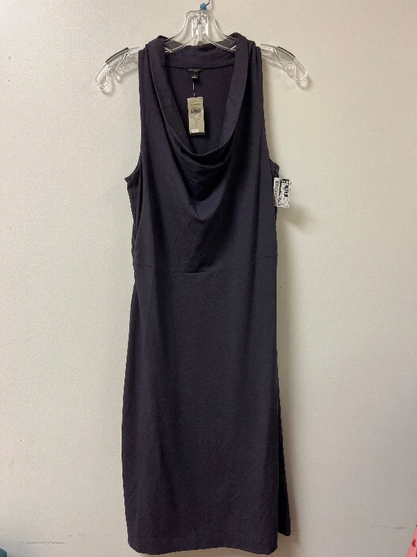 Dress Casual Midi By Ann Taylor In Purple, Size: S