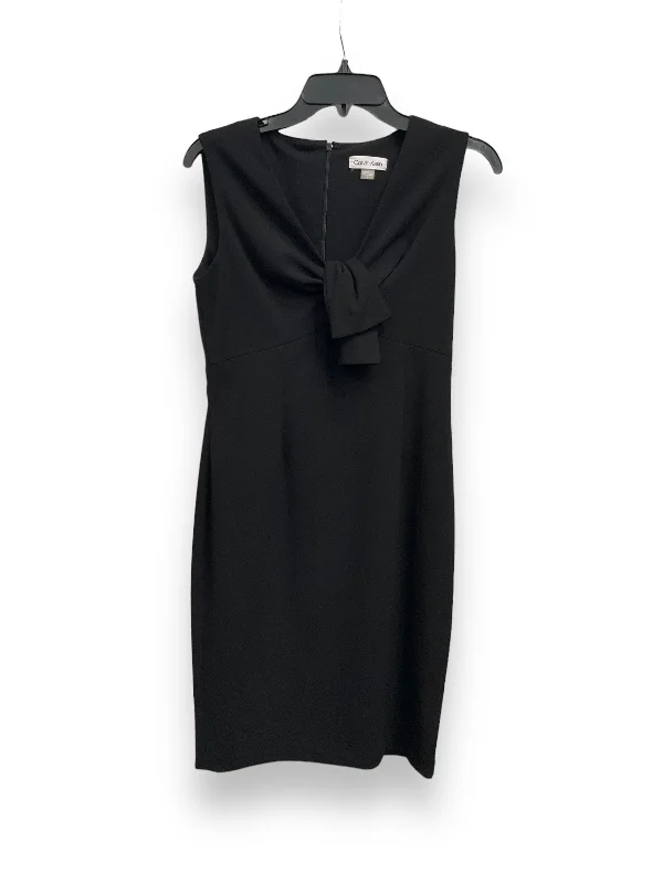 Dress Casual Midi By Calvin Klein In Black, Size: S