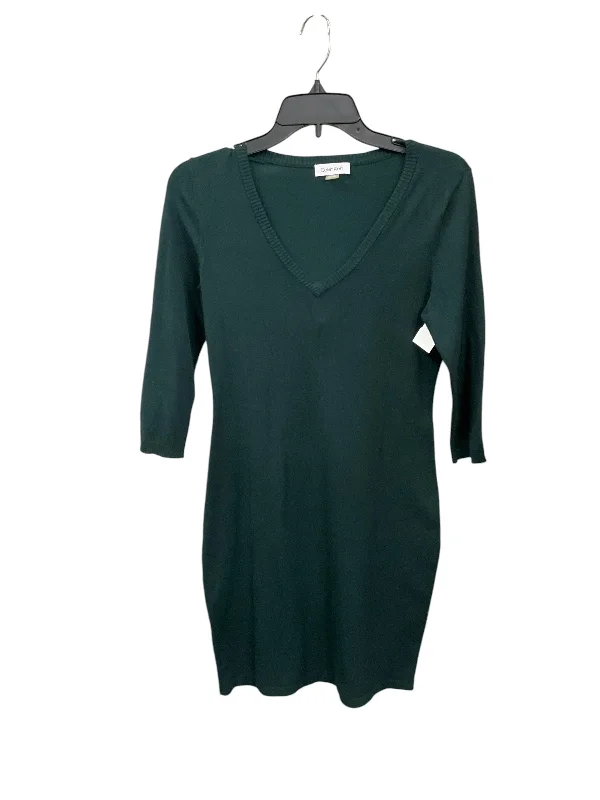 Dress Casual Midi By Calvin Klein In Green, Size: S