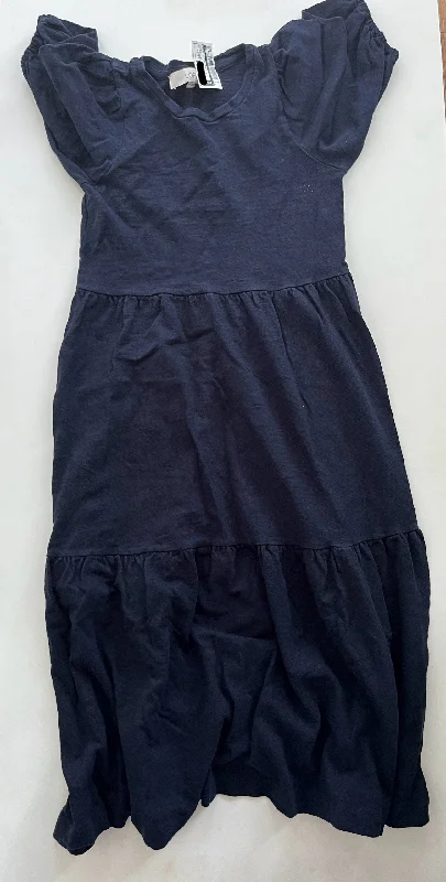 Dress Casual Midi By Loft In Navy, Size: Petite   Xs