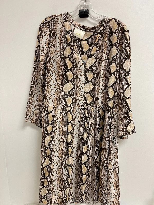 Dress Casual Midi By Maeve In Animal Print, Size: Xl