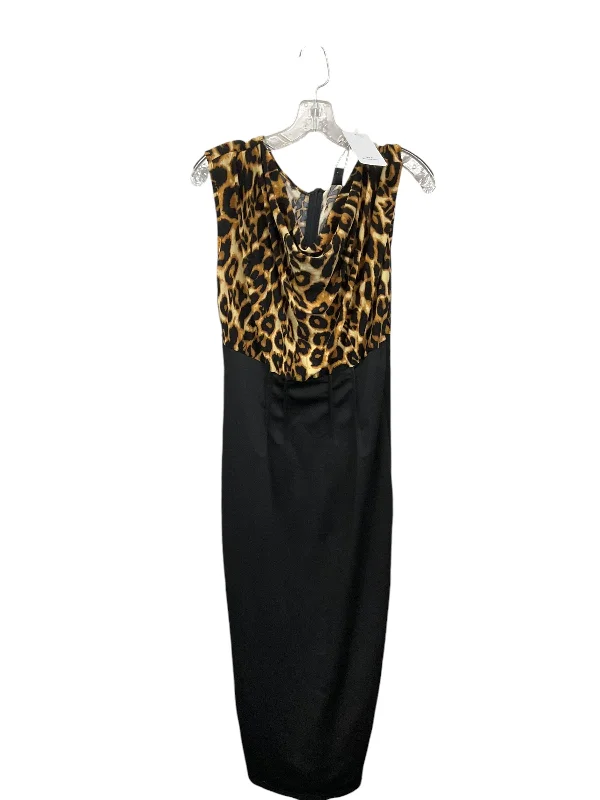 Dress Casual Midi By Shein In Animal Print, Size: L