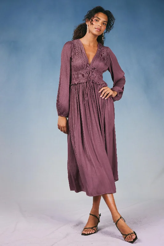 Sidonie Pleated Maxi Dress