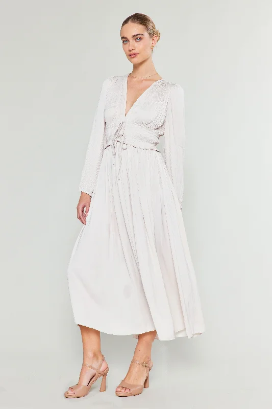 Sidonie Pleated Maxi Dress