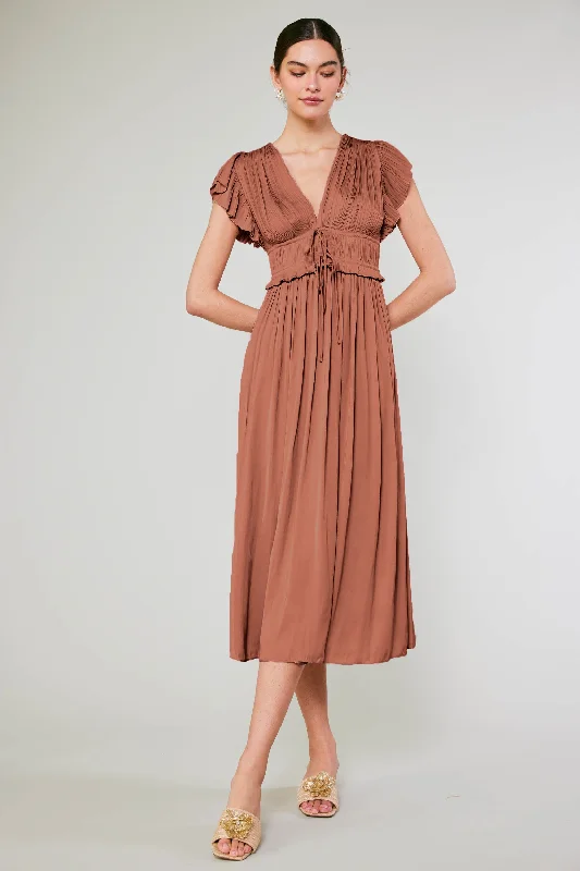 Mara Pleated Maxi Dress