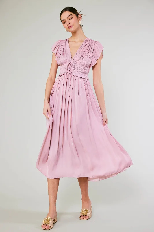 Mara Pleated Maxi Dress