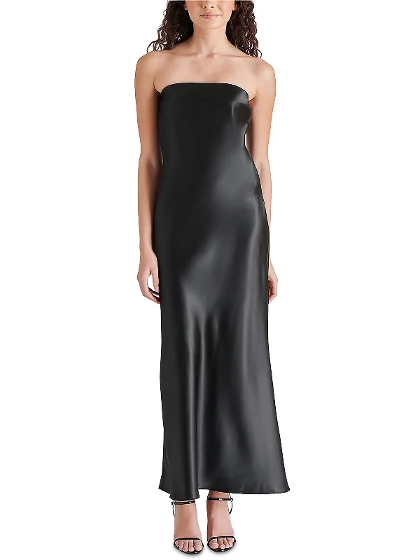 Jessamine Womens Satin Strapless Cocktail And Party Dress