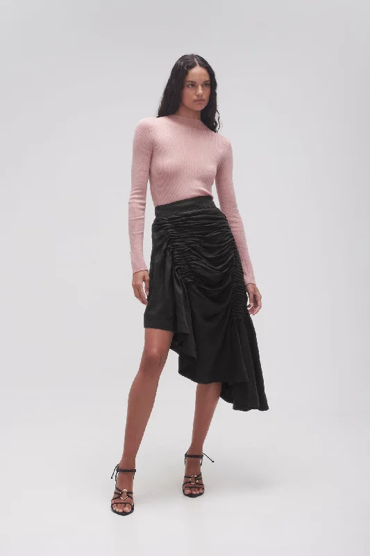 Memoir Asymmetric Midi Skirt