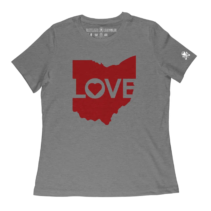 Ohio Love Logo - Womens Crew T-Shirt