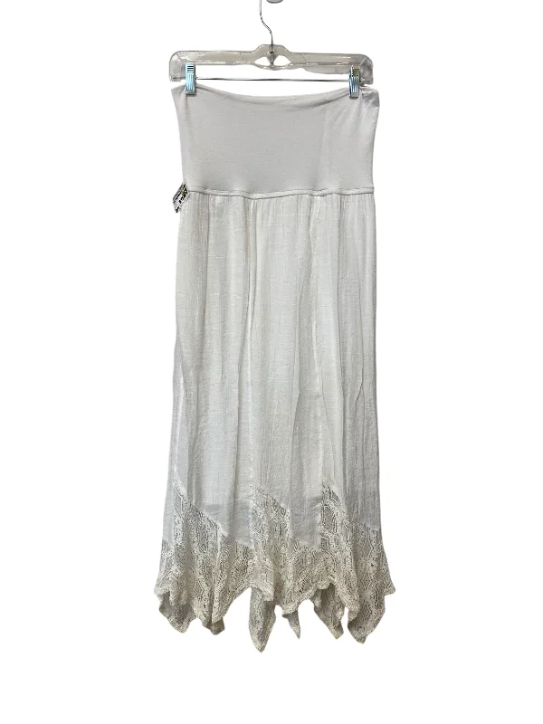 Skirt Maxi By Apt 9 In White, Size: M