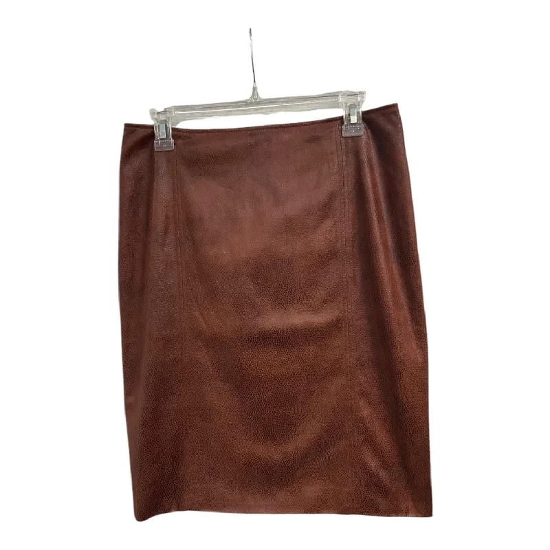 Skirt Midi By Chicos In Brown, Size: S