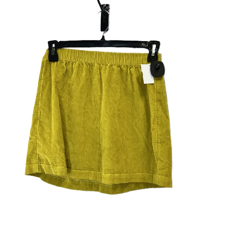 Skirt Mini & Short By American Eagle In Yellow, Size: S