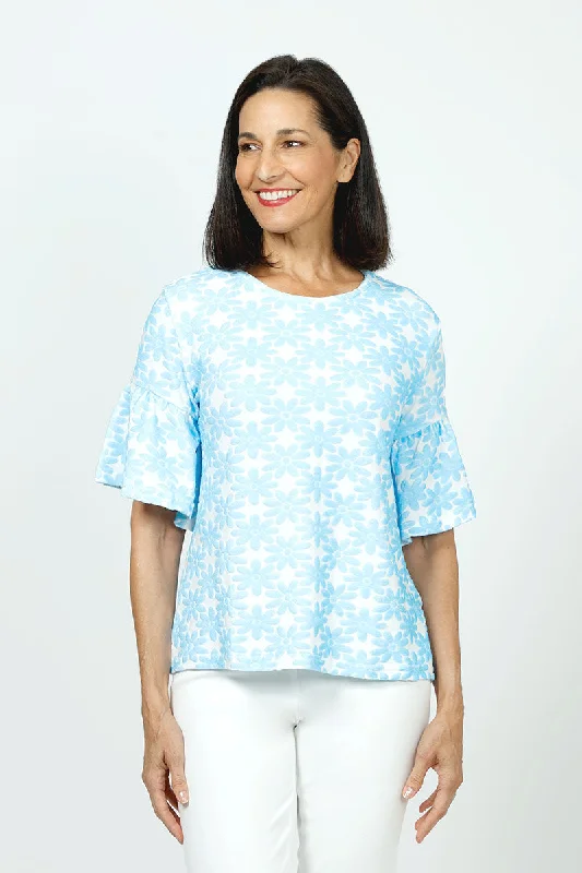 Top Ligne Neon Flowers Flounce Tee