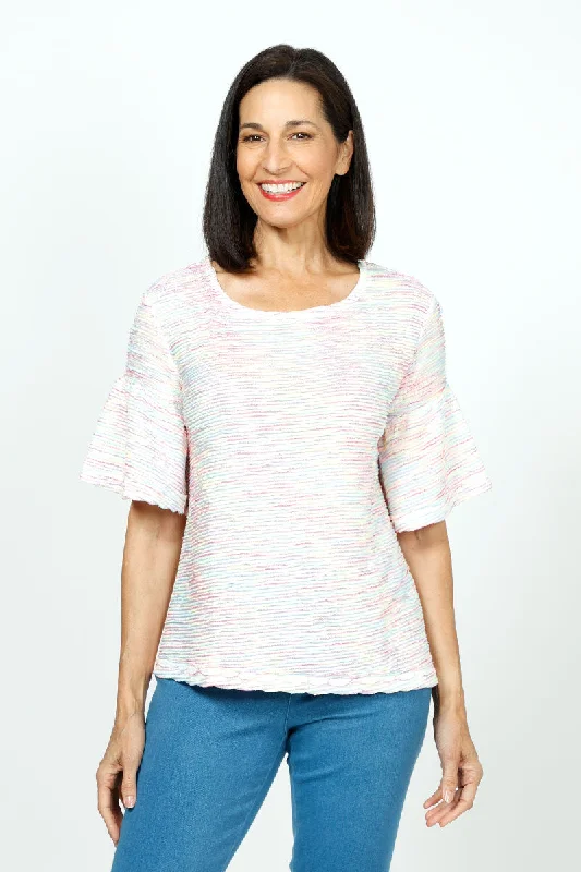 Top Ligne Neon Waves Flounce Tee