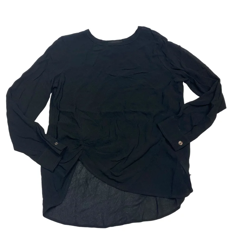 Blouse Long Sleeve By Fifteen Twenty In Black, Size: S