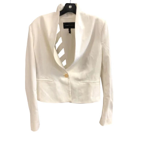 Blazer By Bcbgmaxazria In White, Size: M