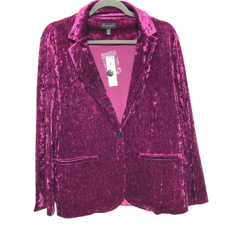 Blazer By Investments In Pink & Purple, Size: Petite  M