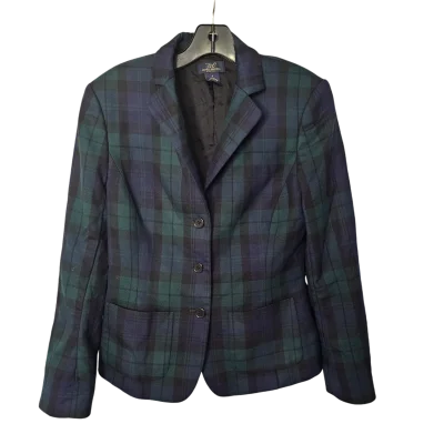 Blazer Designer By Brooks Brothers In Plaid Pattern, Size: 4