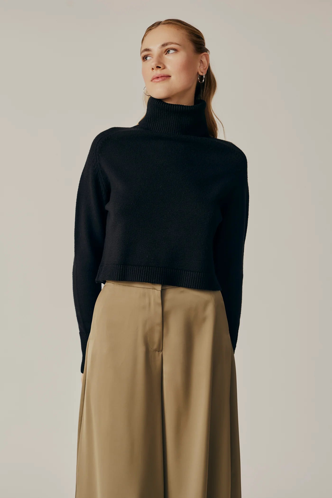 Pugliese Turtleneck Sweater - Black