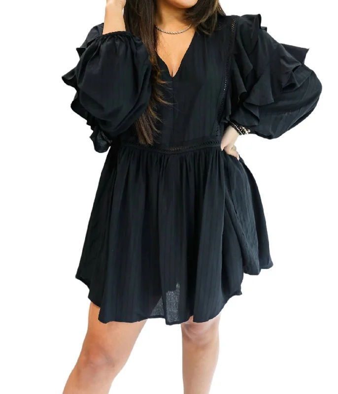 Sweet Surprise Romper In Black