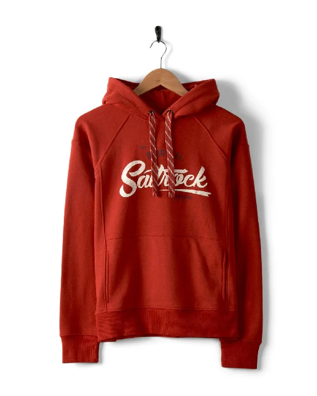 Trademark Original - Womens Recycled Pop Hoodie - Red