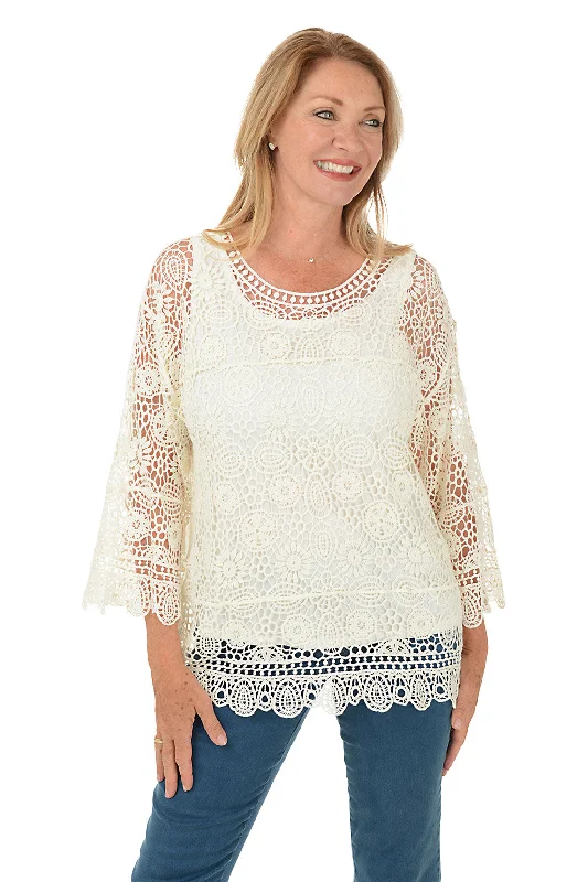 Keep It Natural Crochet Blouse