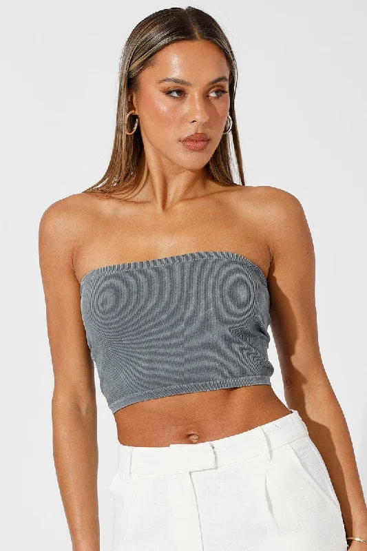 Black Bandeau Top Seamless