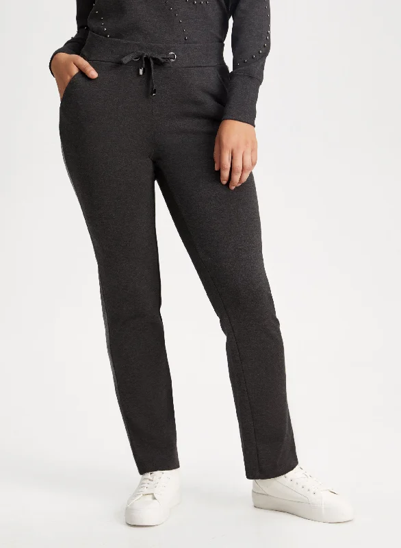 Drawstring Waist Pull-On Pants