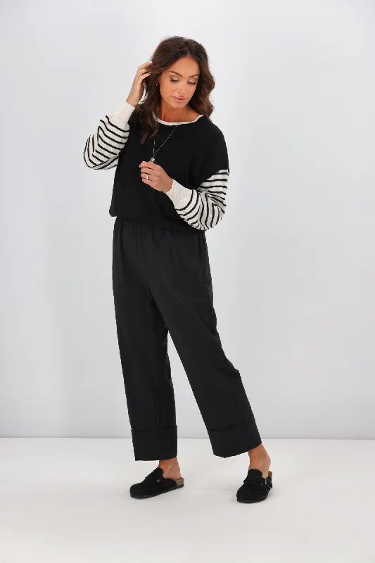 Tirelli Deep Cuff Pant Black